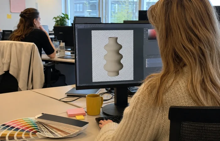 Transparante PNG met dambordraster in een fotobewerkingsprogramma